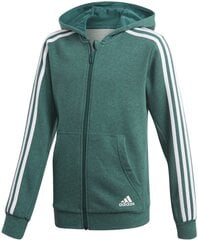 Adidas Джемпер для подростков Yb 3S Fz Hoodie Green цена и информация | Свитеры, жилетки, пиджаки для мальчиков | pigu.lt