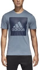 Adidas Футболка Ess Biglogo Tee Blue цена и информация | Футболка мужская | pigu.lt