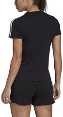Блуза Adidas W E 3S Slim Tee Black цена и информация | Спортивная одежда для женщин | pigu.lt