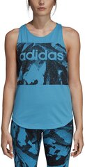 Блузка Adidas W E Aop Tank Blue цена и информация | Спортивная одежда для женщин | pigu.lt