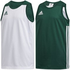 Баскетбольная майка для подростков Adidas 3G Spee Rev Jrs Green White цена и информация | Рубашки для мальчиков | pigu.lt