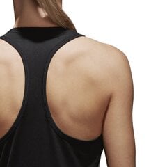 Блузка Adidas D2m Tank 3s Black White цена и информация | Спортивная одежда для женщин | pigu.lt