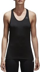 Блузка Adidas D2m Tank 3s Black White цена и информация | Спортивная одежда для женщин | pigu.lt