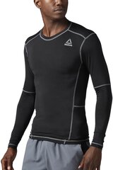 Reebok Футболка Wor Compr Long Sleeve Black цена и информация | Мужские футболки | pigu.lt