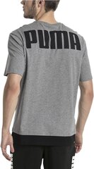 Футболка Puma Rebel Tee Grey Black цена и информация | Мужские футболки | pigu.lt