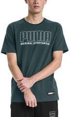 Футболка Puma Athletics Graphic Tee Green цена и информация | Мужские футболки | pigu.lt