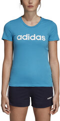 Adidas Блуза W E Lin Slim T Blue цена и информация | Adidas Женская одежда | pigu.lt