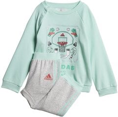 Adidas Детский спортивный костюм I Graph Ft Mint Grey цена и информация | Комплекты для девочек | pigu.lt