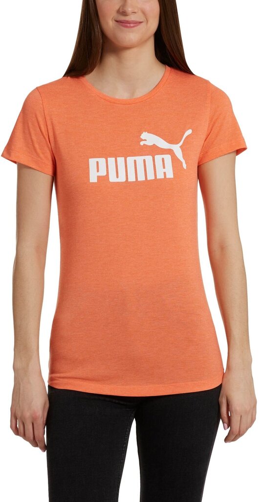 Palaidinė Puma Ess+ Logo Heather Tee kaina ir informacija | Sportinė apranga moterims | pigu.lt