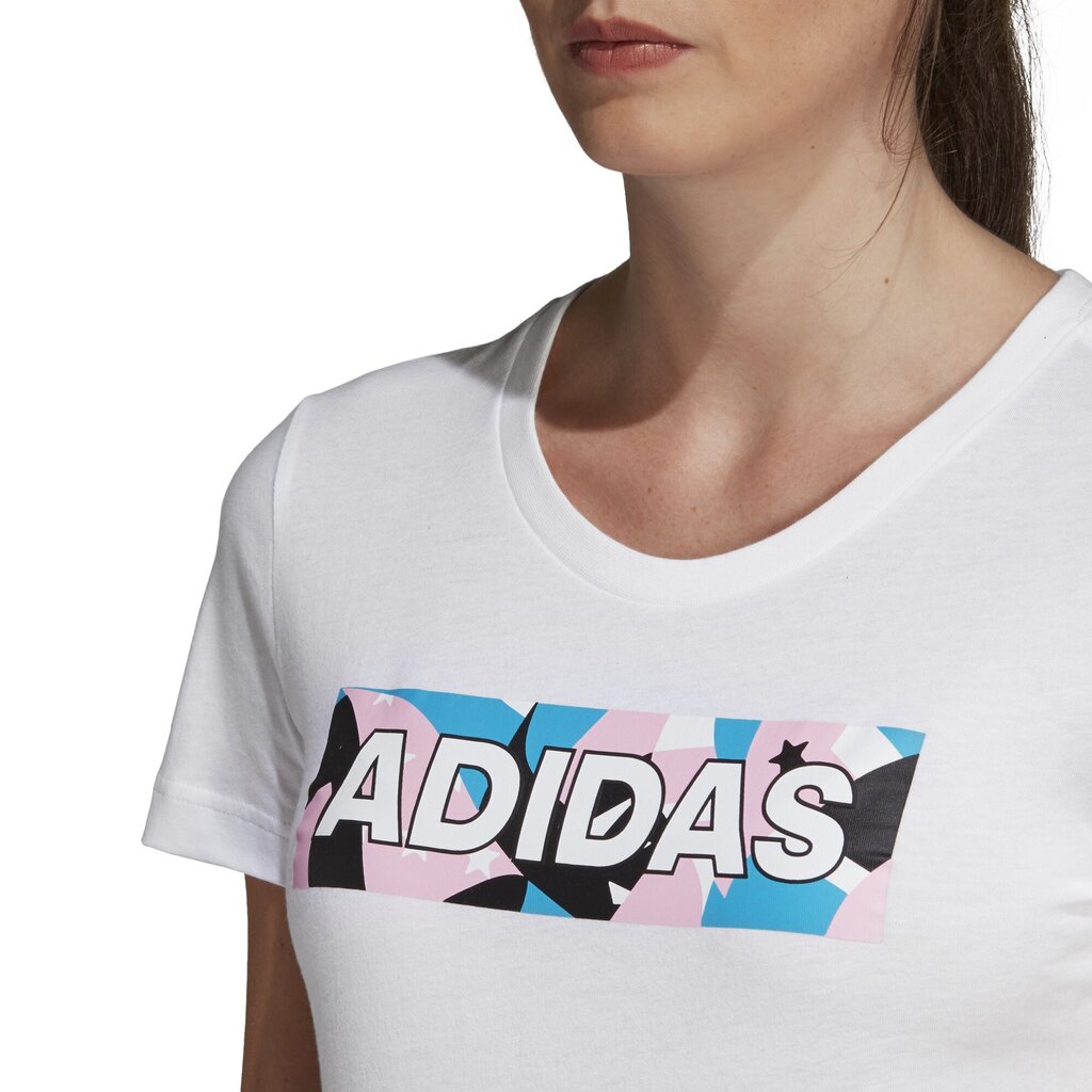 Marškinėliai Adidas AOP Pack Tee II цена и информация | Marškinėliai moterims | pigu.lt