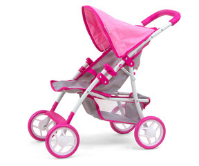 Кукольная коляска Milly Mally, розовая цена и информация | Игрушки для девочек | pigu.lt