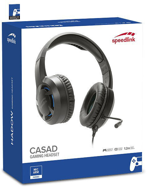Speedlink Casad PS4 SL450305 kaina ir informacija | Ausinės | pigu.lt
