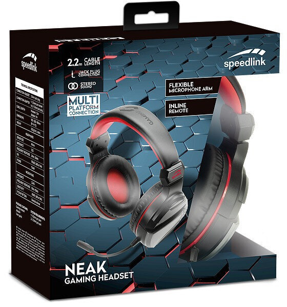 Speedlink headset Neak SL-860009-BK kaina ir informacija | Ausinės | pigu.lt