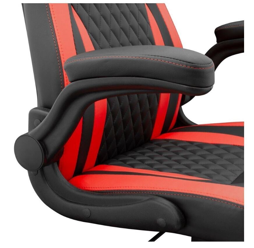 Žaidimų kėdė White Shark Red Dervish K-8879, juoda/raudona kaina ir informacija | Biuro kėdės | pigu.lt