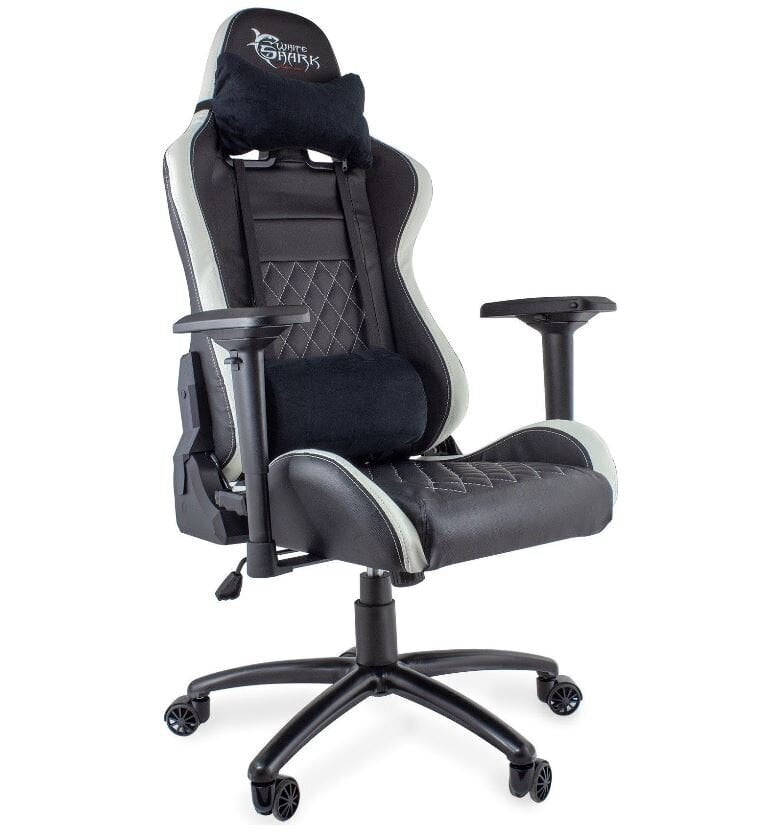 Žaidimų kėdė White Shark Nitro GT Y-2625, juoda/balta kaina ir informacija | Biuro kėdės | pigu.lt