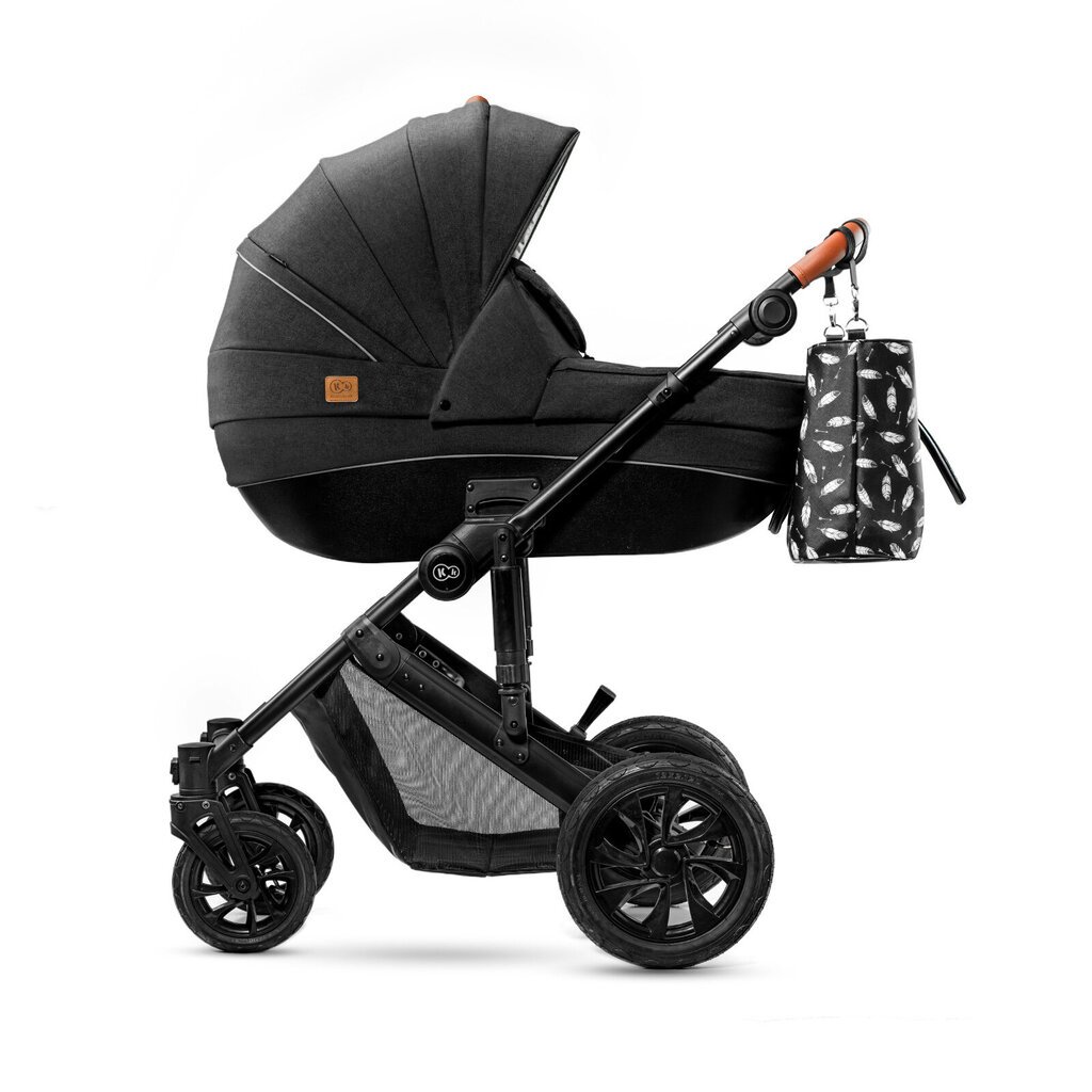 Universalus vežimėlis Kinderkraft Prime 3in1, Black kaina ir informacija | Vežimėliai | pigu.lt