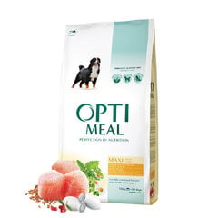 OPTIMEAL™. Visavertis sausas maistas suaugusiems, didelių veislių šunims su vištiena, 12 kg. kaina ir informacija | Sausas maistas šunims | pigu.lt