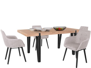 Комплект мебели для столовой Notio Living Sanchez 180 / Bradford, серый цена и информация | Комплекты мебели для столовой | pigu.lt