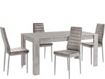 Комплект мебели для столовой Notio Living Lori 160/Kota, серый