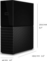 HDD USB3 12TB EXT./WDBBGB0120HBK-EESN WDC цена и информация | Жёсткие диски (SSD, HDD) | pigu.lt