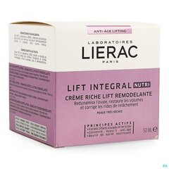 Крем для лица Lierac Lift Integral Nutri 50 мл цена и информация | Кремы для лица | pigu.lt