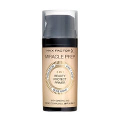 Makiažo bazė max factor miracle prep 3in1 beauty protect primer spf30, 30ml kaina ir informacija | Makiažo pagrindai, pudros | pigu.lt