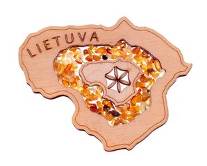 Magnetas „Lietuva“ kaina ir informacija | Lietuviška sirgalių atributika | pigu.lt