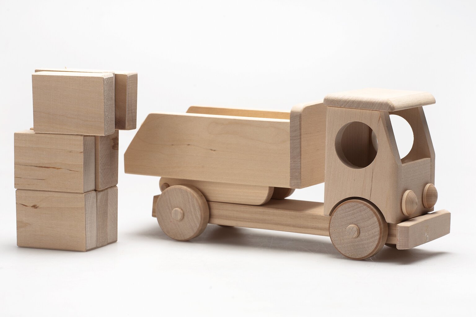 Medinis sunkvežimis su kaladėlėmis kaina ir informacija | Žaislai berniukams | pigu.lt