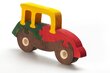 Medinė spalvota dėlionė „Mašinėlė“ цена и информация | Lavinamieji žaislai | pigu.lt