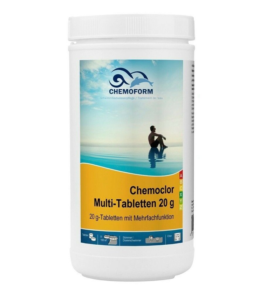 Multi tabletės Chemoform 20g, 1 kg kaina ir informacija | Baseinų priežiūros priemonės | pigu.lt