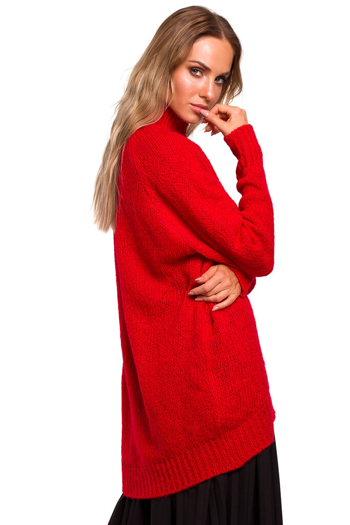 Megztinis su aukšta apykakle moterims MOE M468 kaina ir informacija | Megztiniai moterims | pigu.lt