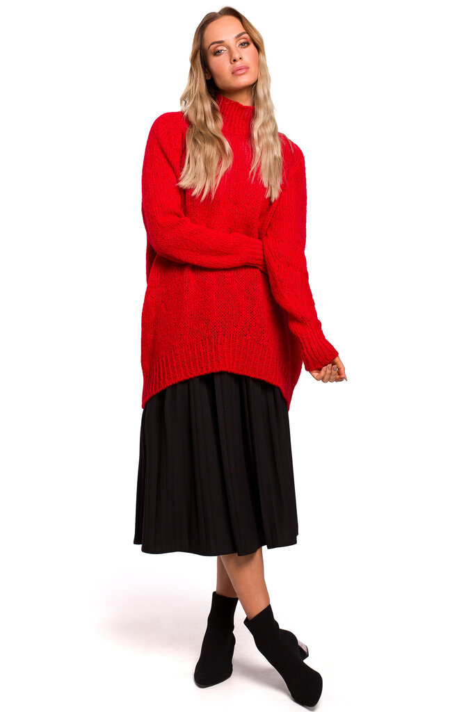 Megztinis su aukšta apykakle moterims MOE M468 kaina ir informacija | Megztiniai moterims | pigu.lt