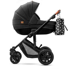 Универсальная коляска Kinderkraft Prime 2in1 + мамина сумка, black цена и информация | Коляски | pigu.lt