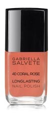 Nagų lakas Gabriella Salvete Longlasting Enamel 40 Coral Rose, 11 ml kaina ir informacija | Nagų lakai, stiprintojai | pigu.lt