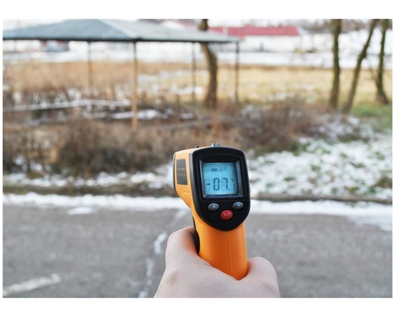 Bekontaktis skaitmeninis termometras InnoGIO Infrared Thermometer GIOSpeedy HW-2 цена и информация | Drėgmės, temperatūros, pH, ORP matuokliai | pigu.lt