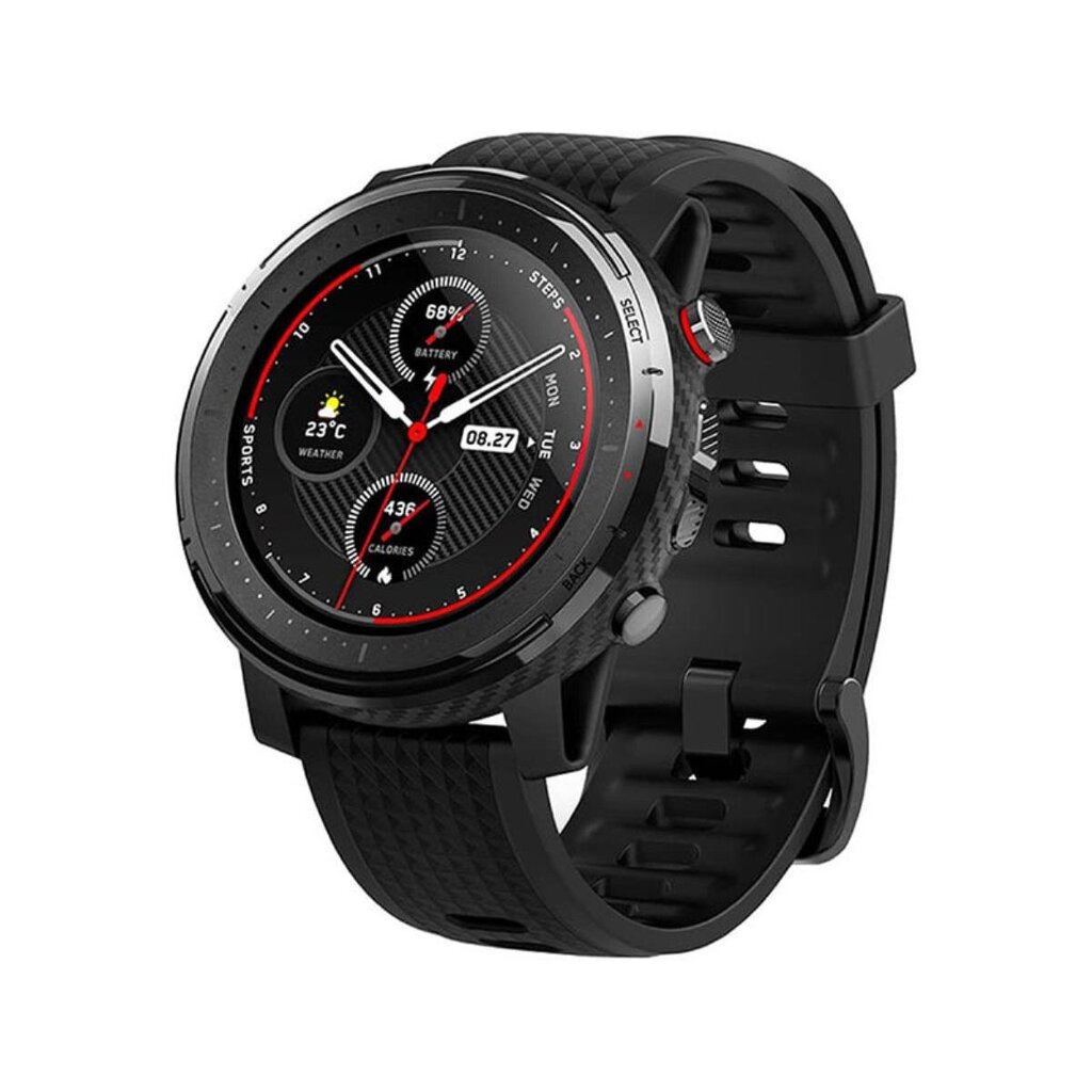 Amazfit Stratos 3 Black kaina ir informacija | Išmanieji laikrodžiai (smartwatch) | pigu.lt