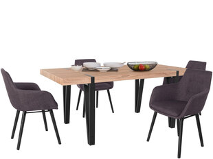 Комплект мебели для столовой Notio Living Sanchez 180 / Bradford, темно-серый цена и информация | Комплекты мебели для столовой | pigu.lt