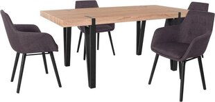 Комплект мебели для столовой Notio Living Sanchez 180 / Bradford, темно-серый цена и информация | Комплекты мебели для столовой | pigu.lt