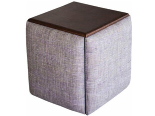 Taburetė - kavos staliukas Notio Living Benton, rudas/pilkas kaina ir informacija | Virtuvės ir valgomojo kėdės | pigu.lt