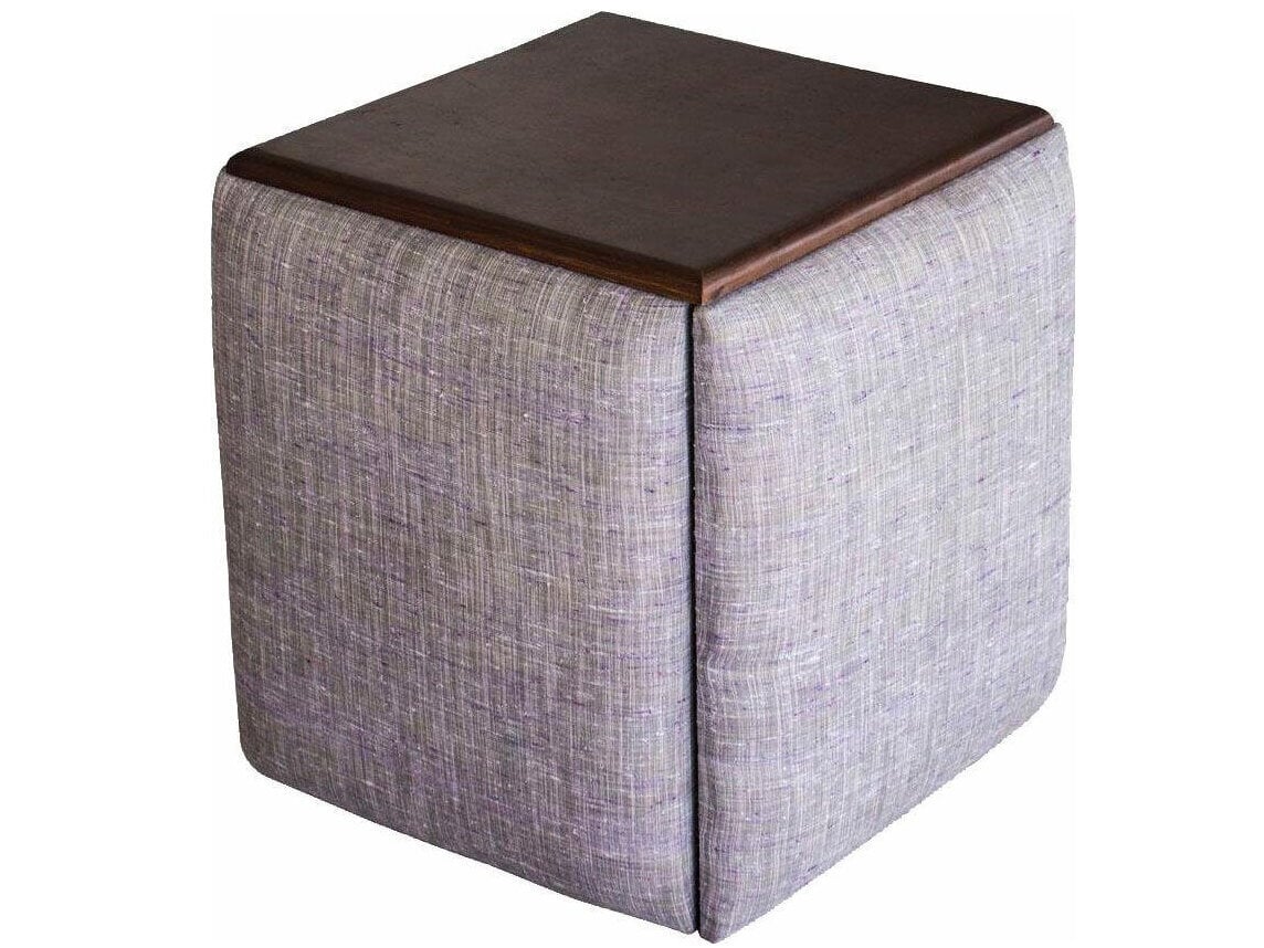 Taburetė - kavos staliukas Notio Living Benton, rudas/pilkas цена и информация | Virtuvės ir valgomojo kėdės | pigu.lt