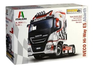 Сборная пластиковая модель Iveco E5 Hi-Way Abarth 3934 ITALERI Truck 1:24   цена и информация | Коллекционные модели автомобилей | pigu.lt