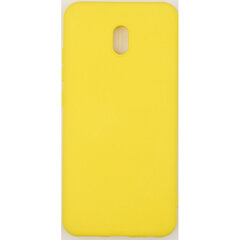 Evelatus Soft Touch Silicone Case, skirtas Xiaomi Redmi 8A, geltonas kaina ir informacija | Telefono dėklai | pigu.lt