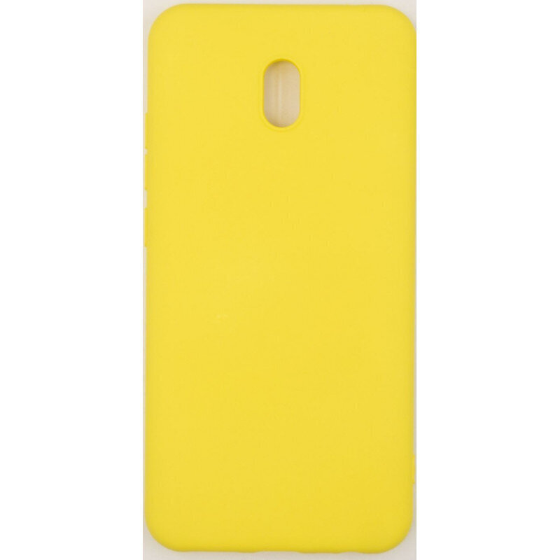 Evelatus Soft Touch Silicone Case, skirtas Xiaomi Redmi 8A, geltonas kaina ir informacija | Telefono dėklai | pigu.lt