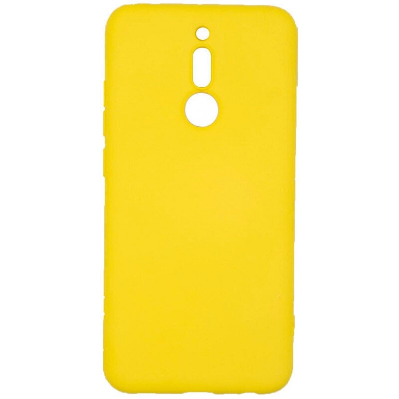 Evelatus Soft Touch Silicone Case, skirtas Xiaomi Redmi 8, geltonas kaina ir informacija | Telefono dėklai | pigu.lt