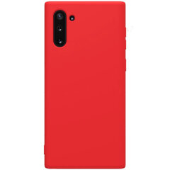 Evelatus Soft Touch Silicone Case, skirtas Samsung Galaxy Note 10, raudonas kaina ir informacija | Telefono dėklai | pigu.lt