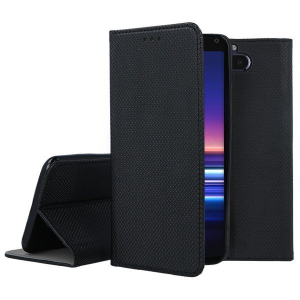 Mocco Smart Magnet Book Case, skirtas Xiaomi Note 8T, juodas kaina ir informacija | Telefono dėklai | pigu.lt