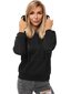 Džemperis su gobtuvu moterims Molin, juodas цена и информация | Džemperiai moterims | pigu.lt
