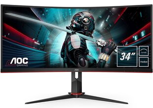 AOC CU34G2/BK kaina ir informacija | Monitoriai | pigu.lt