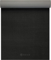 Gaiam Double-sided yoga mat Gaiam "Granite / Storm" 4 мм 61956 цена и информация | Коврики для йоги, фитнеса | pigu.lt