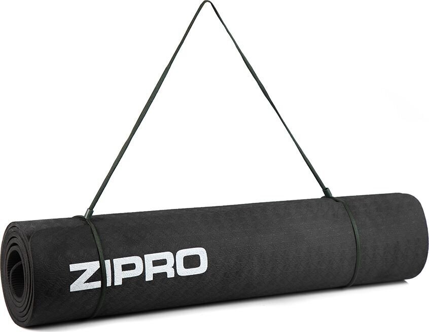 Gimnastikos kilimėlis Zipro TPE 173x61x0,4 cm, juodas цена и информация | Kilimėliai sportui | pigu.lt